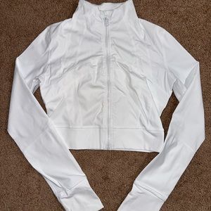 LULULEMON Style Zip Up-White (not really Lululemon)